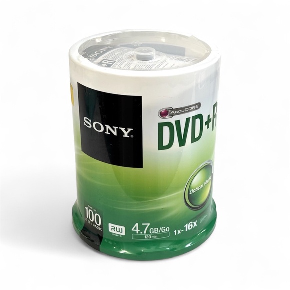 Sony DVD+R 4.7GB 120 Min 16X Blank Media Disc 100-Pack ~ New/Factory Sealed - Picture 6 of 6